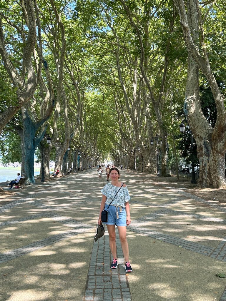  alt : « lieu du marché de Ponte de Lima sur l’Avenida dos Plátanos, rendez-vous des habitants »